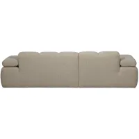 WOOOD Mojo Chaise Longue links bouclé beige melange