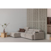 Monika handgevormde vaas glas bruin WOOOD