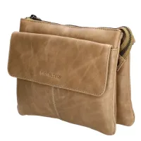 MicMacbags Porto Schoudertas - 016 taupe