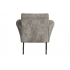 Fauteuil grof geweven stof taupe