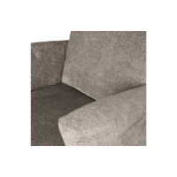 Fauteuil grof geweven stof taupe