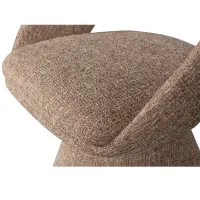 Winter draaibare eetkamerstoel naturel melange