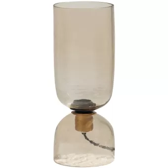 GIGI Tafellamp Gehamerd Glas Naturel WOOOD