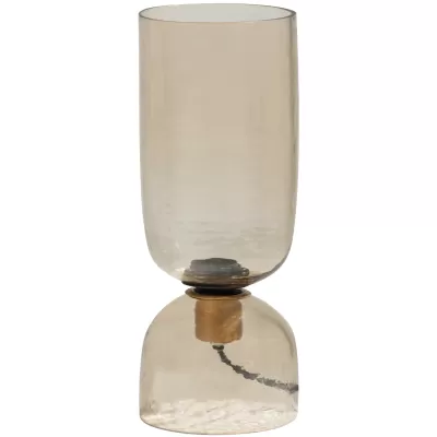 GIGI Tafellamp Gehamerd Glas Naturel WOOOD