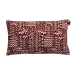 Kussen Bohemian Bordeaux Ecru 57x35 cm Thuis met Moon