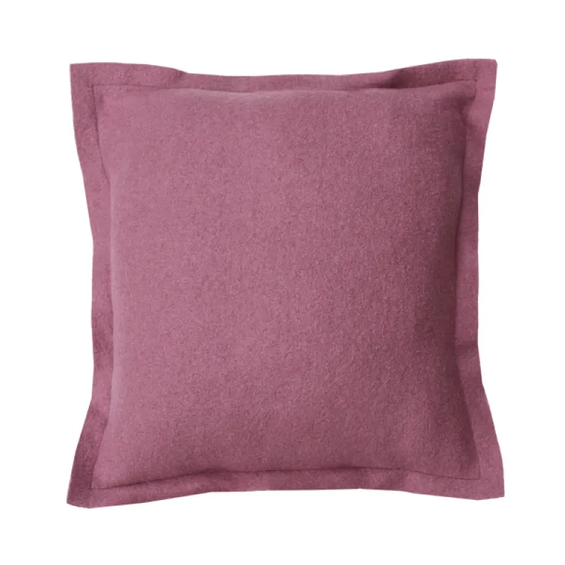 Kussen boiled wool cerise 50x50cm Thuis met Moon