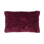 Kussen Bont Suède Dot Bordeaux 57x37 cm Thuis met Moon