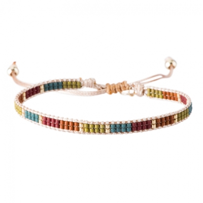 Luna Petrol Gold armband