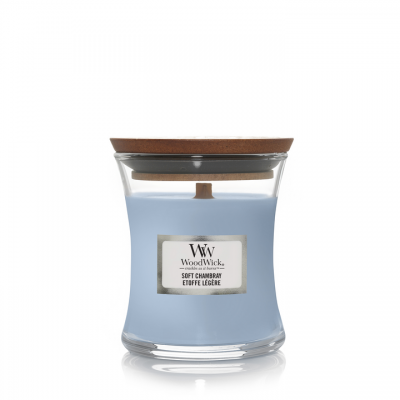 Woodwick Soft Chambray Mini Candle