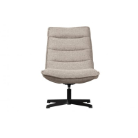 Draaifauteuil bouclé taupe melange