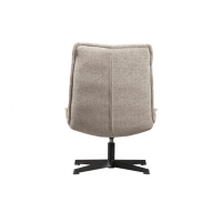 Draaifauteuil bouclé taupe melange