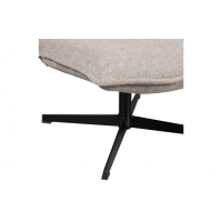 Draaifauteuil bouclé taupe melange