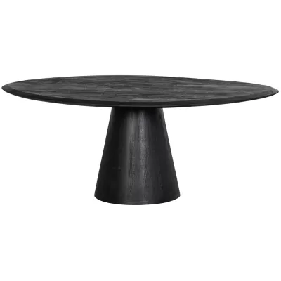 BEPUREHOME Posture salontafel mango hout zwart ø120cm