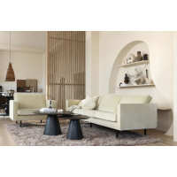 Posture salontafel mango hout zwart ø120cm woood