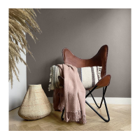 Powder pink 100% cotton throw Malagoon