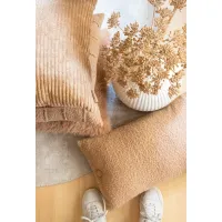 Kussen grof rib camel 57x38cm