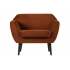 Rocco fauteuil fluweel roest