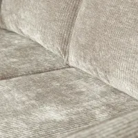 WOOOD Rodeo 3-zits bank ribstof donkerzand