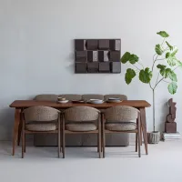 WOOOD Rubo Eettafel 220x95 cm Mangohout Bruin