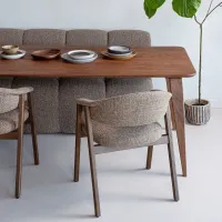 WOOOD Rubo Eettafel 220x95 cm Mangohout Bruin