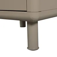 Rune ladekast/nachtkastje 2 lades metaal zand