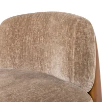 WOOOD Runi Fauteuil Hout Velvet Zand 