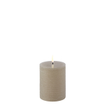 Uyuni stompkaars pillar candle sandstone 7,8 x 10,1 cm