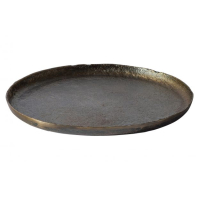 Set a 2 dienbladen antique brass