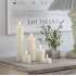 Uyuni stompkaars pillar candle 5 x 7,5 cm Nordic White