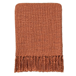 Spicy Orange solid throw Malagoon
