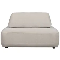 Sterck Fauteuil met verplaatsbare rugleuning zand WOOOD