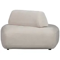 Sterck Fauteuil met verplaatsbare rugleuning zand WOOOD