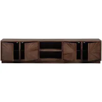 Sun TV Meubel met Open Vak Recycled Teak Bruin WOOOD