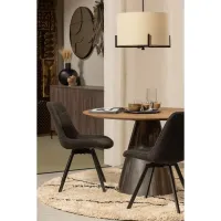 Sutton draaistoel boucle antraciet per 2 stuks