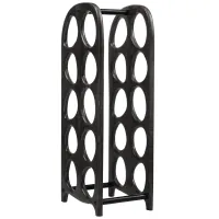 Suvi wijnrek voor 10 flessen mangohout zwart