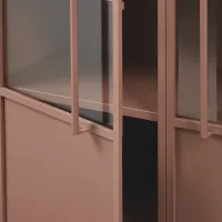 Exhibit vitrinekast metaal tan