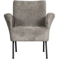 WOOOD Muse fauteuil grof geweven stof taupe