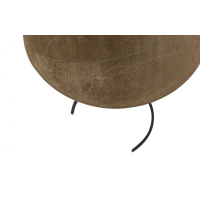 Thin bijzettafel metaal antique brass