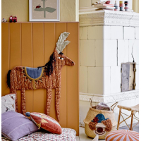 Bloomingville Tillie Wall Decor, Bruin, Katoen 