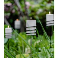 Uyuni Outdoor Candleholder black, metal spear 9,2 X 75 CM