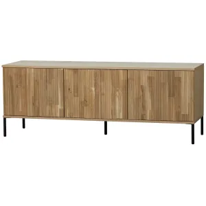 New Gravure TV Meubel 150 cm eiken blanke lak (fsc)