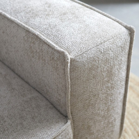 RIVER U bank chaise longue links stof Majestic 603 