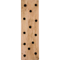 IB Laursen UNIKA Houten Kandelaar – Lichte Plank voor 13 Kaarsen