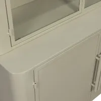 Unlock metalen vitrinekast greige