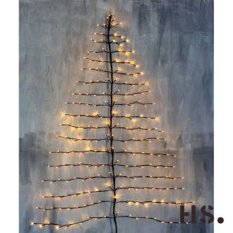 Kerstboom voor aan de wand 180 cm