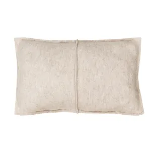 Kussen gekookte wol naad kiezel 56x37cm