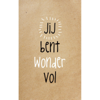 Wenskaart Jij bent wondervol