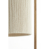 Vloerlamp hout print naturel+touw crème