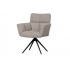 WOOOD Vinny Draaistoel met armleuning Bouclé Zand