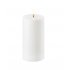 Uyuni Led Pillar Candle Nordic White 7,8 x 15,2 cm wit